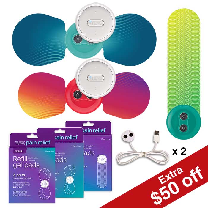 iTENS TENS Machine Multi Pain Point Package